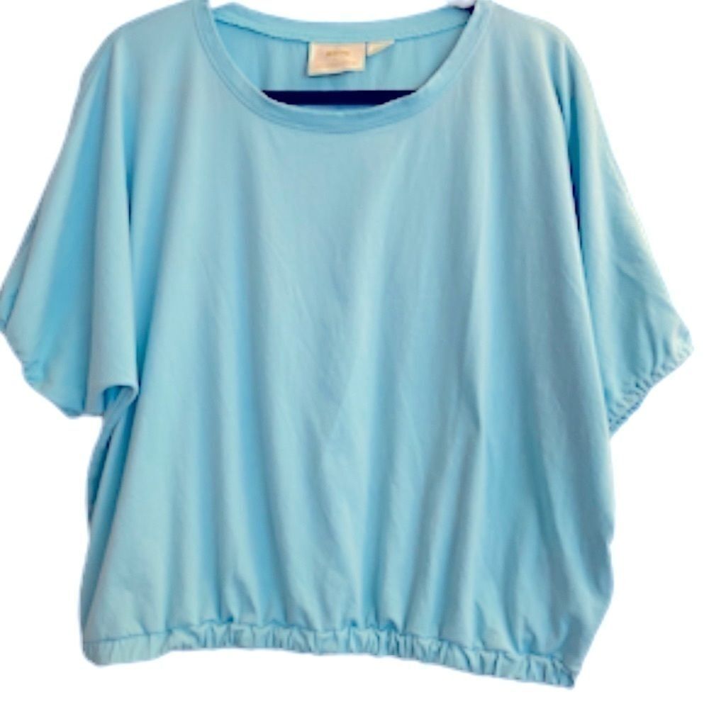 MAEVE BY ANTHROPOLOGIE CANDY PUFF SLEEVES TOP SIZE MEDIUM